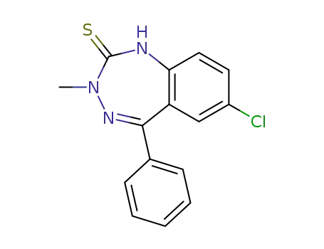 7-Chlor-3-methyl-5-phenyl-2-thioxo-3H-1,2-dihydro-1,3,4-benzotriazepins