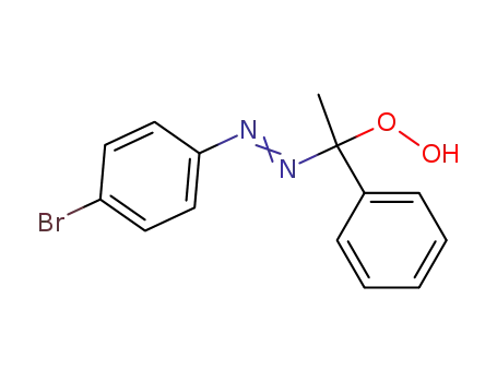 1-(4-Bromo-phenylazo)-1-phenyl-eth-1-yl-hydroperoxide