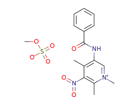 5-(benzoylamino)-1,2,4-trimethyl-3-nitropyridinium methyl sulfate